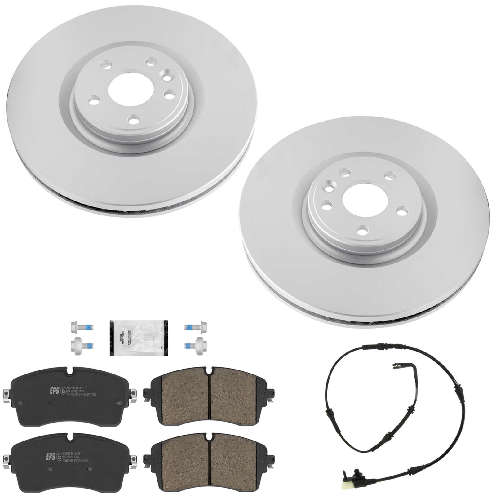 F Coated Disc Brake Rotors Brake Pads for Jaguar E-Pace R Dynamic HSE 2018-2020 - Photo 1