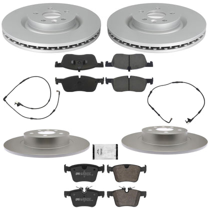 Coated Disc Brake Rotors Brake Pads for Land Rover Discovery Sport 16-19 325MM - Photo 1