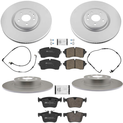 Coated Disc Brake Rotors Brake Pads for Range Rover Discovery Sport HSE 18-19 - Photo 1