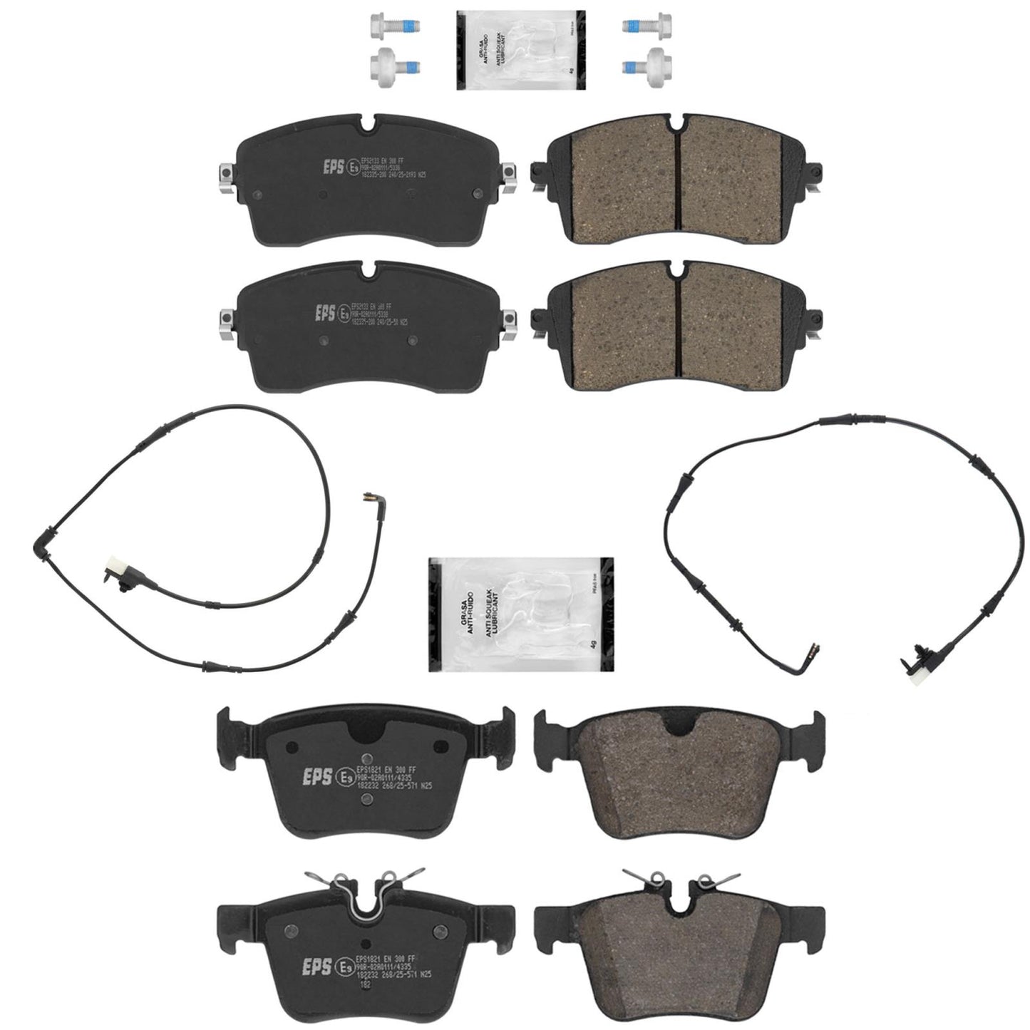 Front Rear Disc Brake Pads Sensors for Range Rover Discovery Sport HSE 18-19 - Photo 1