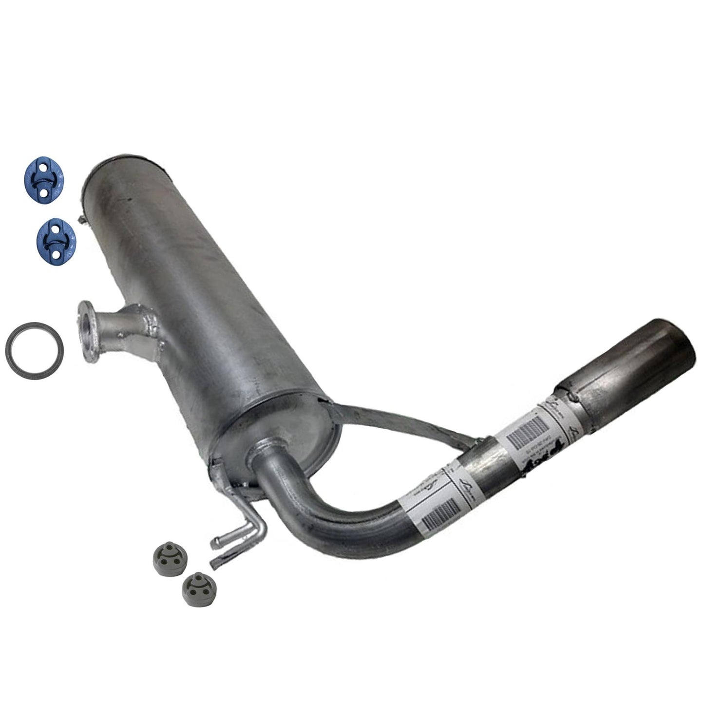 For 2004-2005 Toyota Rav4 Rear Muffler with Gaskets Rubber Supports - Photo 1