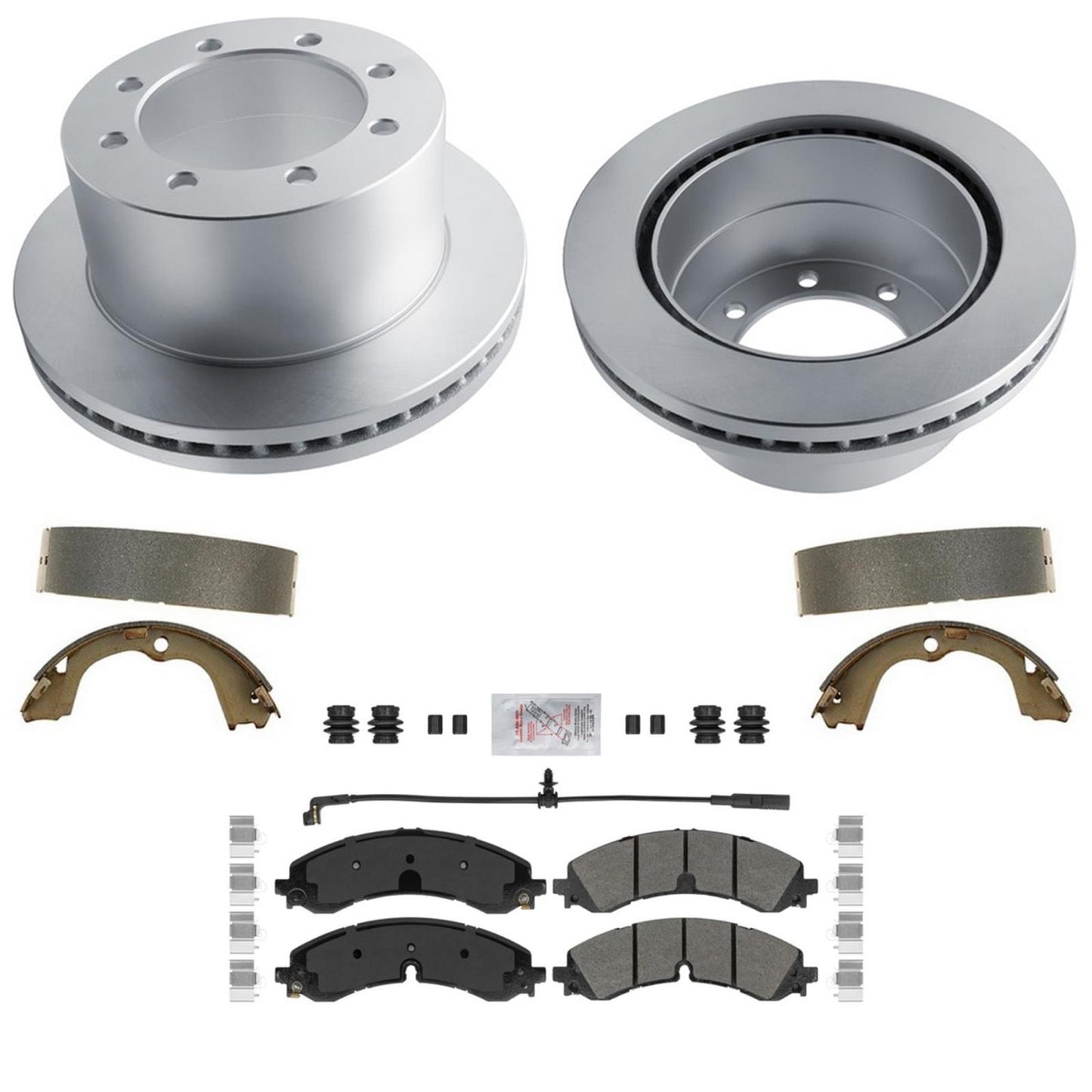 Pastillas de disco de freno de disco de rendimiento de carbono para 20-23 GM Silverado 3500HD DRW - Photo 1