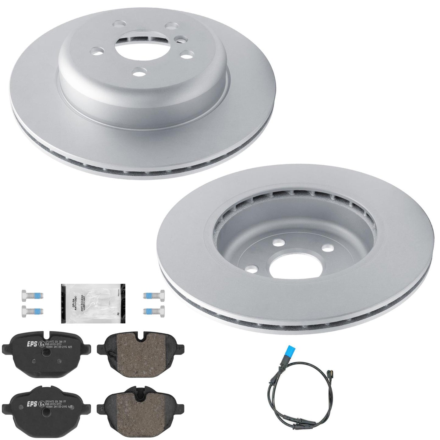 Rr GEO Coated Disc Brake Rotors Euro Brake Pads for BMW X3 2018 2020 2022 2.0L - Photo 1