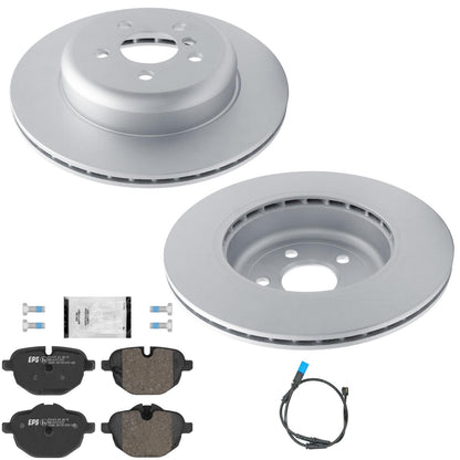 Rr GEO Coated Disc Brake Rotors Euro Brake Pads for BMW X3 2018 2020 2022 2.0L - Photo 1