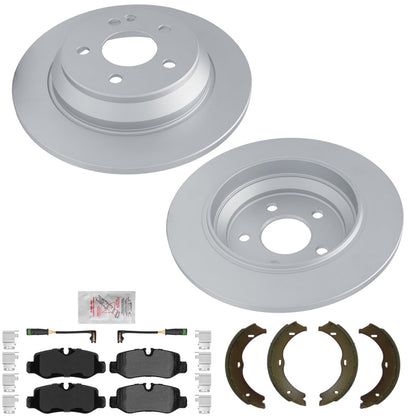 R Heavy Duty Coated Disc Brake Rotors Brake Pads for Mercedes Benz Metris 16-23 - Photo 1
