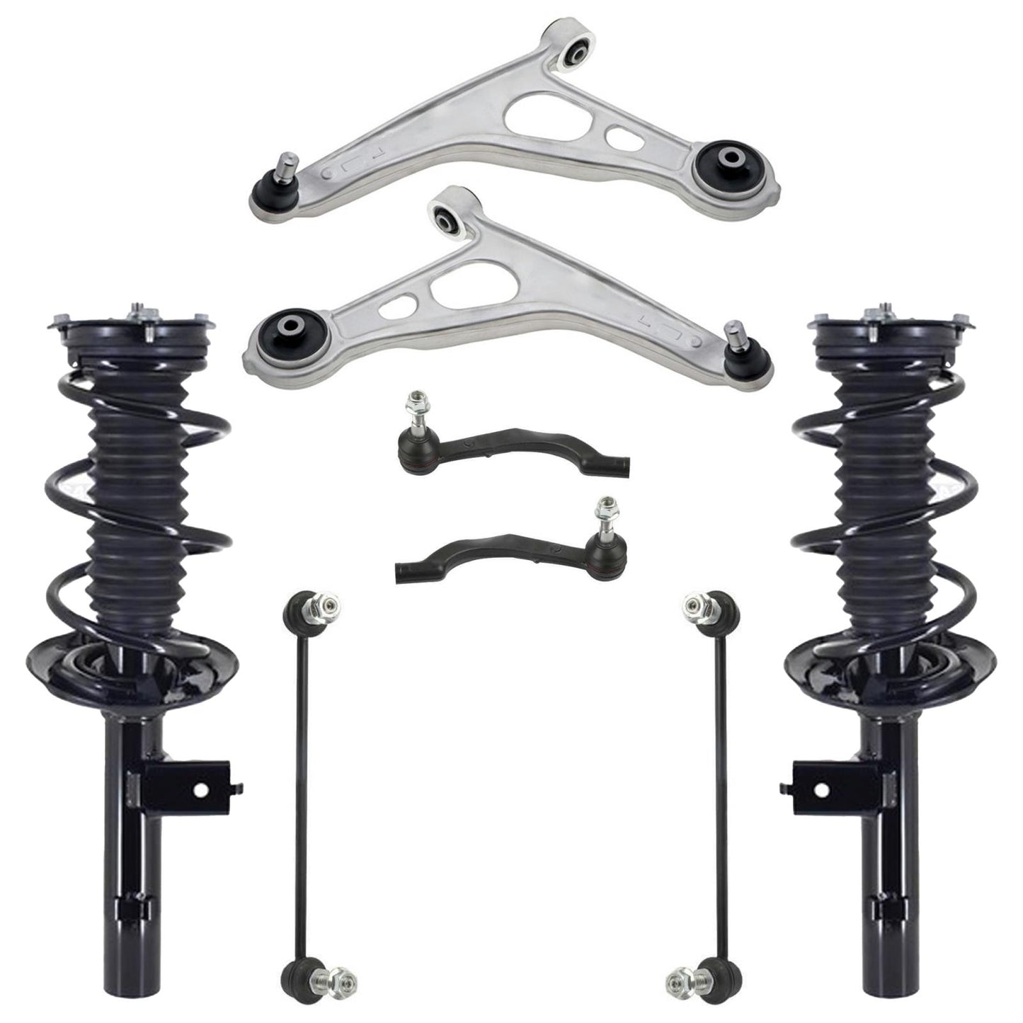 Front Struts Lower Control Arms Tie Rods & Links For Nissan Rogue 2021-2025 - Photo 1
