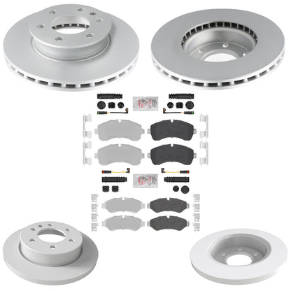 F&R Disc Brake Rotors Pads for Mercedes Benz Sprinter 1500 Electric Park 19-23 - Photo 1