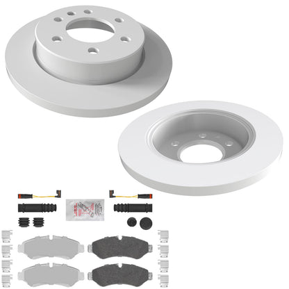 Rear Disc Brake Rotors Pads for Mercedes Benz Sprinter 1500 Electric Park 19-23 - Photo 1
