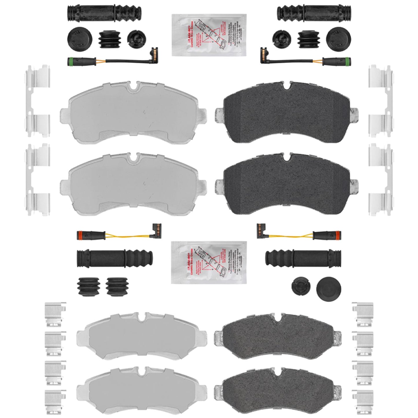 Front & Rear Fleet Duty Disc Brake Pads for Mercedes Benz Sprinter 1500 19-2023 - Photo 1