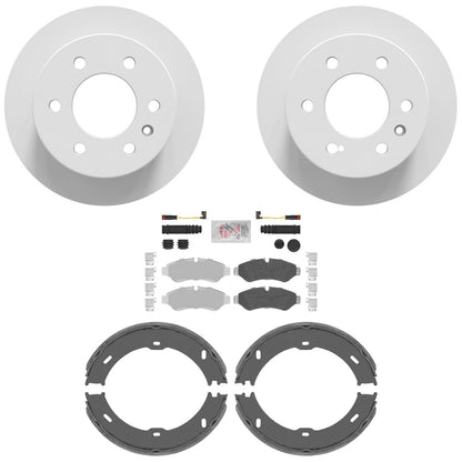 Rr Disc Brake Rotors Pads for Mercedes Benz Sprinter 1500 Manual Parking 19-23 - Photo 1