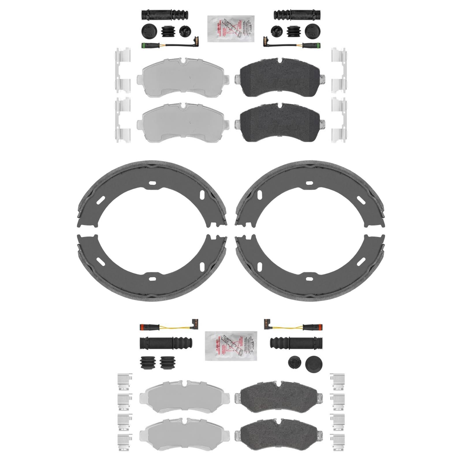 Disc Brake Pads Park Shoes for Mercedes Benz Sprinter 1500 Manual Parking 19-23 - Photo 1