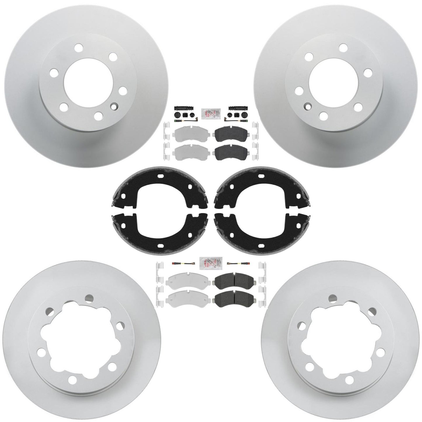 F&R Disc Brake Rotors Pads for Mercedes Benz Sprinter Van 3500 3500XD 2019-2026 - Photo 1
