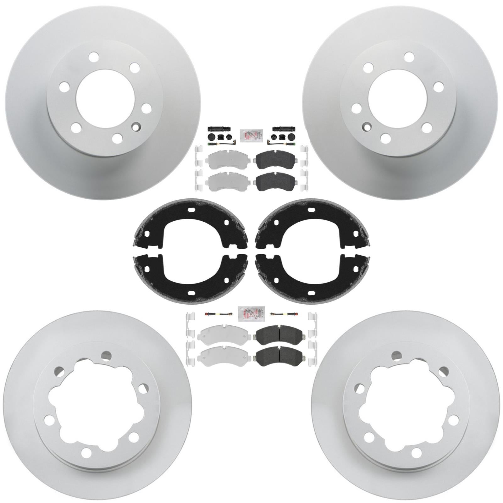 F&R Disc Brake Rotors Pads for Mercedes Benz Sprinter Van 3500 3500XD 2019-2026 - Photo 1