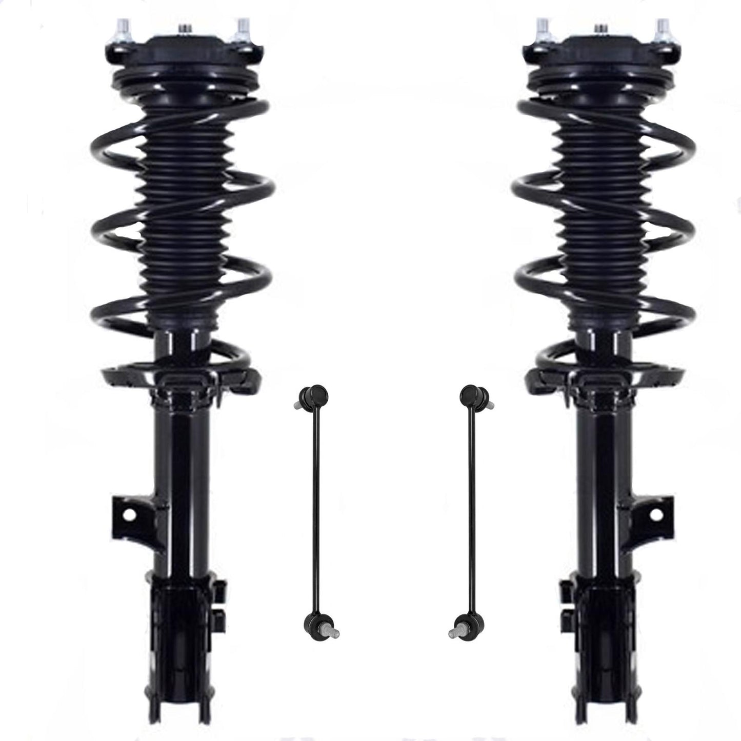 Front Complete Struts W/ Coil Springs & Sway Bar Links For KIa Carnival 22-2024 - Photo 1