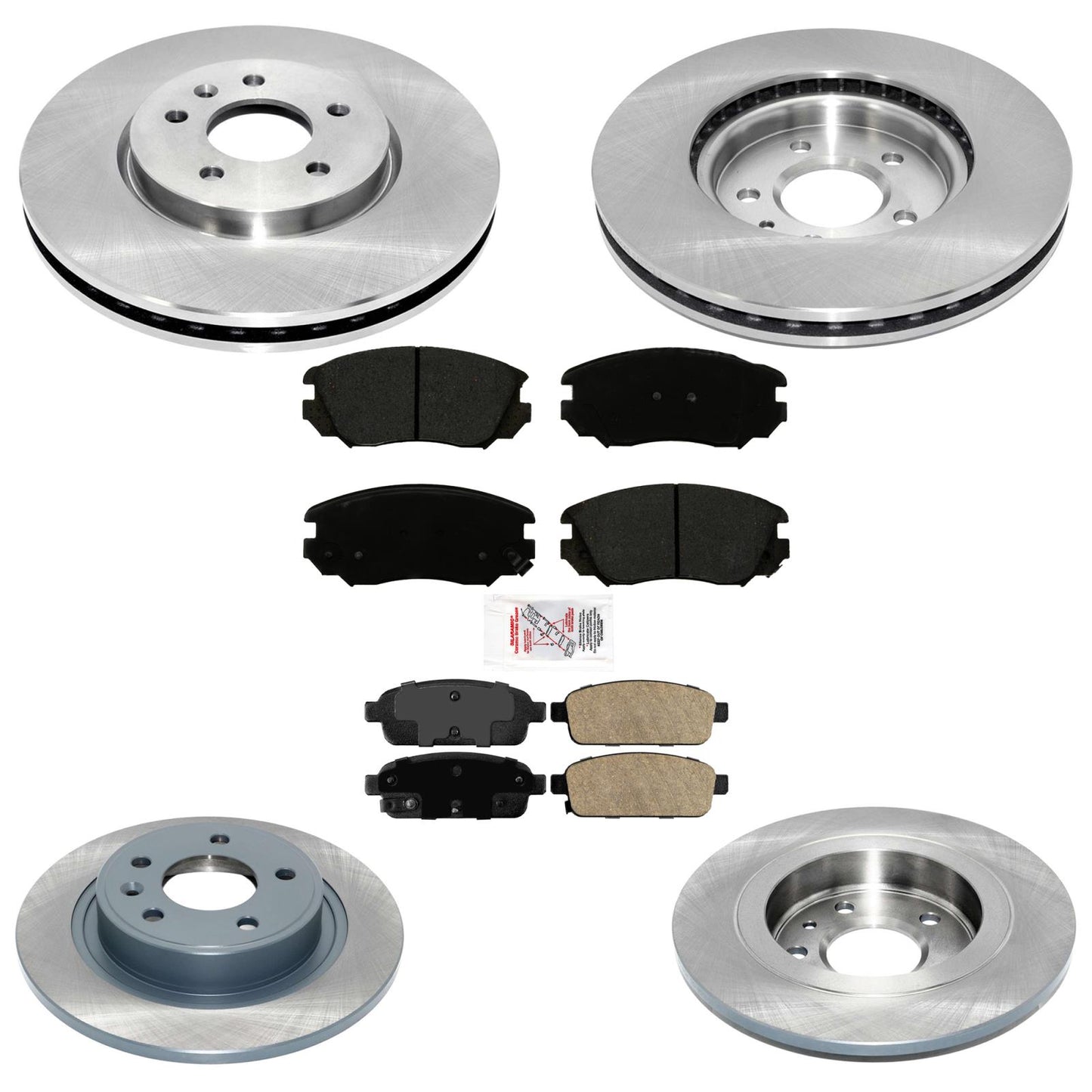 Front Rear Disc Brake Rotors Disc Brake Pads for Buick Cascada 2016 2017 2019 - Photo 1