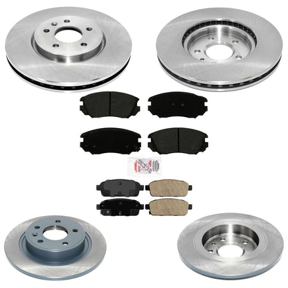 Front Rear Disc Brake Rotors Disc Brake Pads for Buick Cascada 2016 2017 2019 - Photo 1