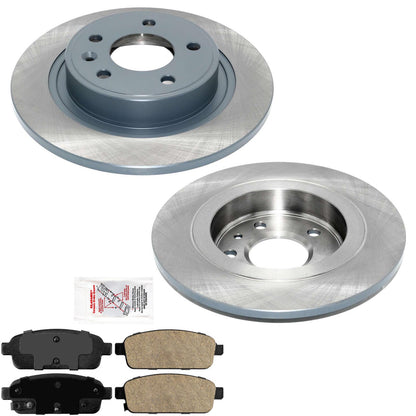 Rr Coated Disc Brake Rotors Disc Brake Pads for Buick Cascada Verano 2012-2017 - Photo 1