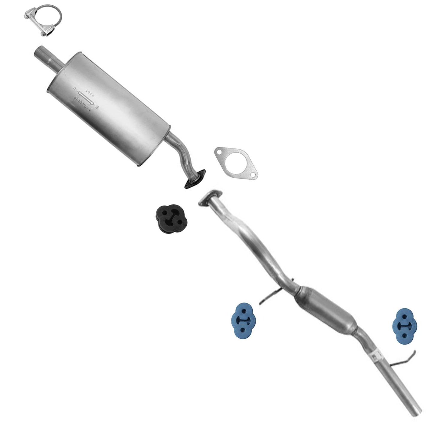 Mufflers Resonator Tail Pipe Exhaust System for Mercury Mariner 2006 2007 2008 - Photo 1