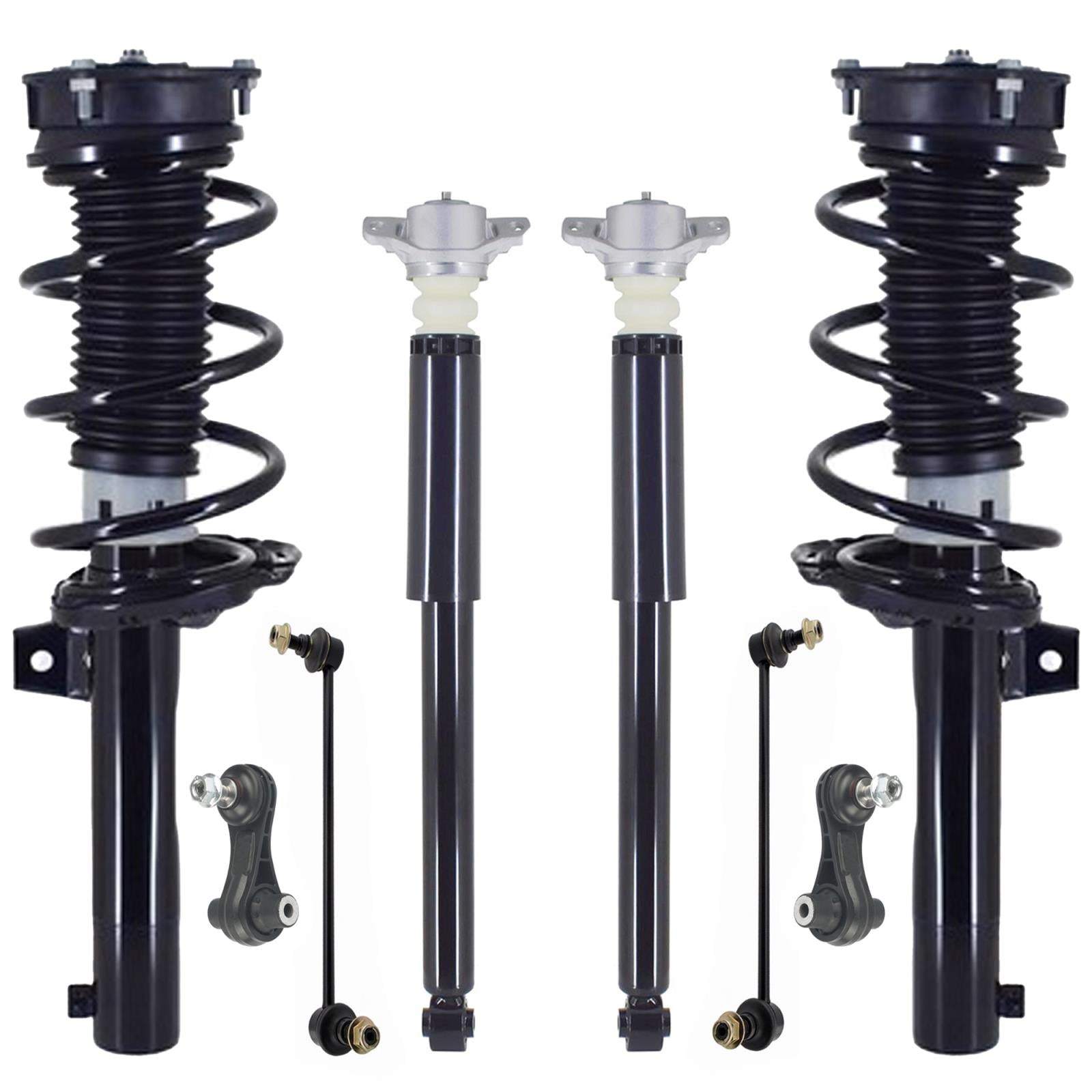 Front Struts Rear Shocks & Sway Bar Links For Volkswagen Taos 1.5L FWD 22-2025 - Photo 1