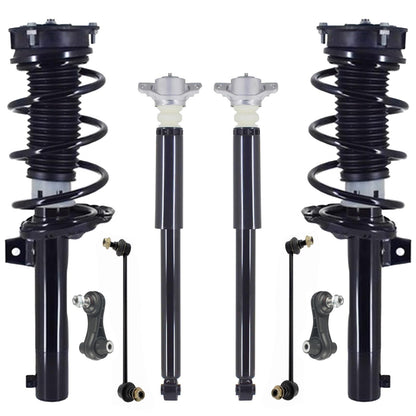 Front Struts Rear Shocks & Sway Bar Links For Volkswagen Taos 1.5L FWD 22-2025 - Photo 1
