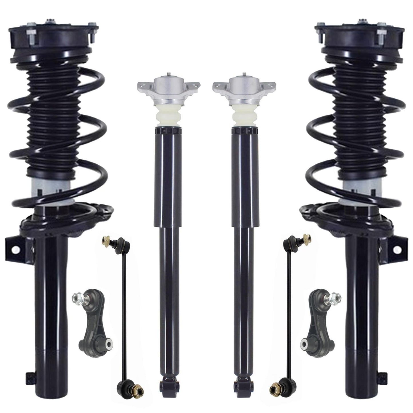 Front Struts Rear Shocks & Sway Bar Links For Volkswagen Taos 1.5L AWD 22-2025 - Photo 1
