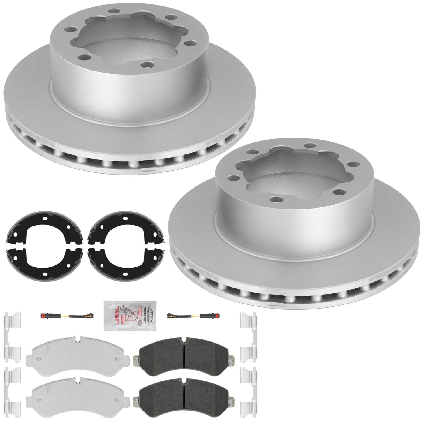 Rr Disc Brake Rotors Pads for Mercedes Benz Sprinter Van 3500 3500XD 2019-2026 - Photo 1