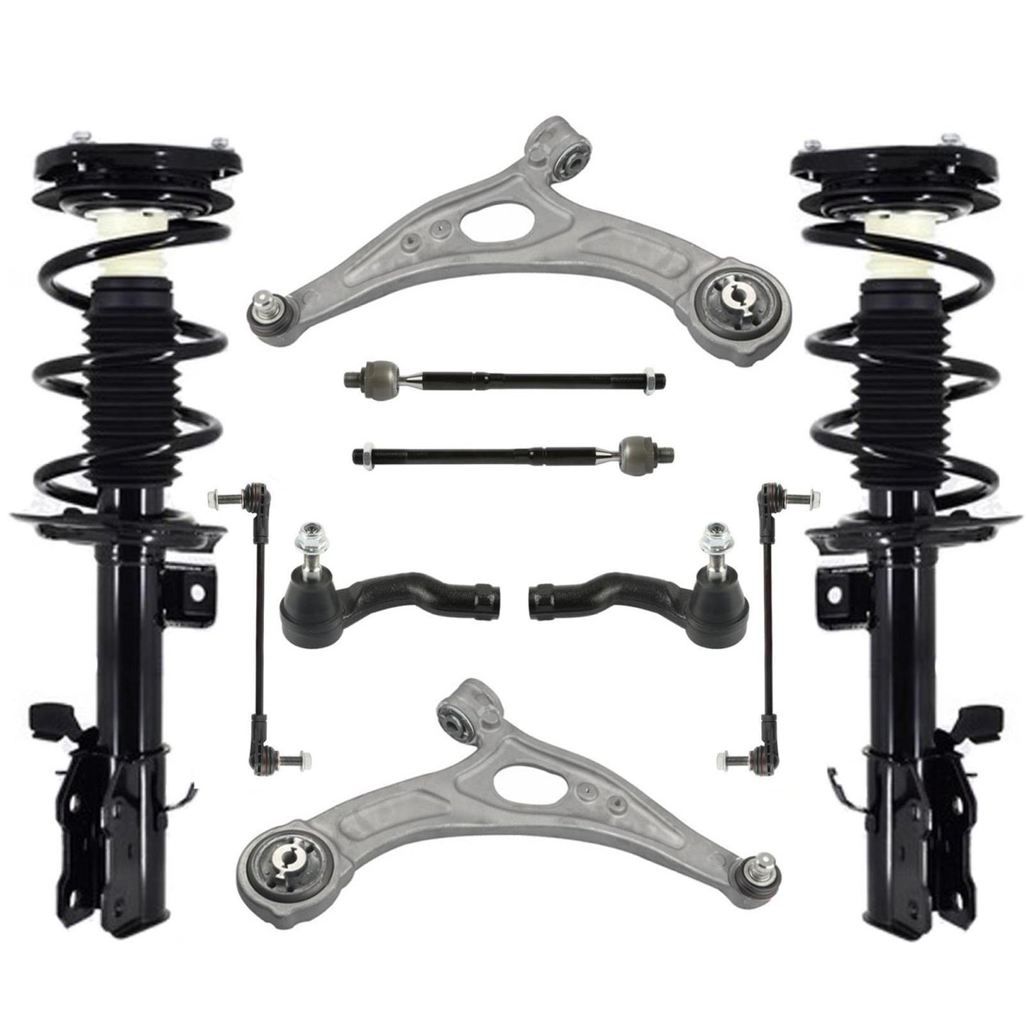 Front Struts Control Arms Tie Rods Links For Ford Escape 2020-25 All Whel Drive - Photo 1