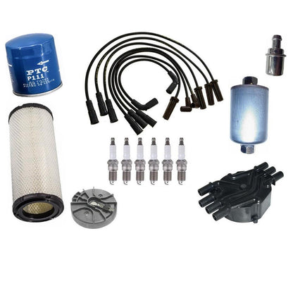 Rotor de tapa de aceite de aire con cable de encendido de enchufe de platino para 03-07 Express Van 1500 4.3L - Photo 1