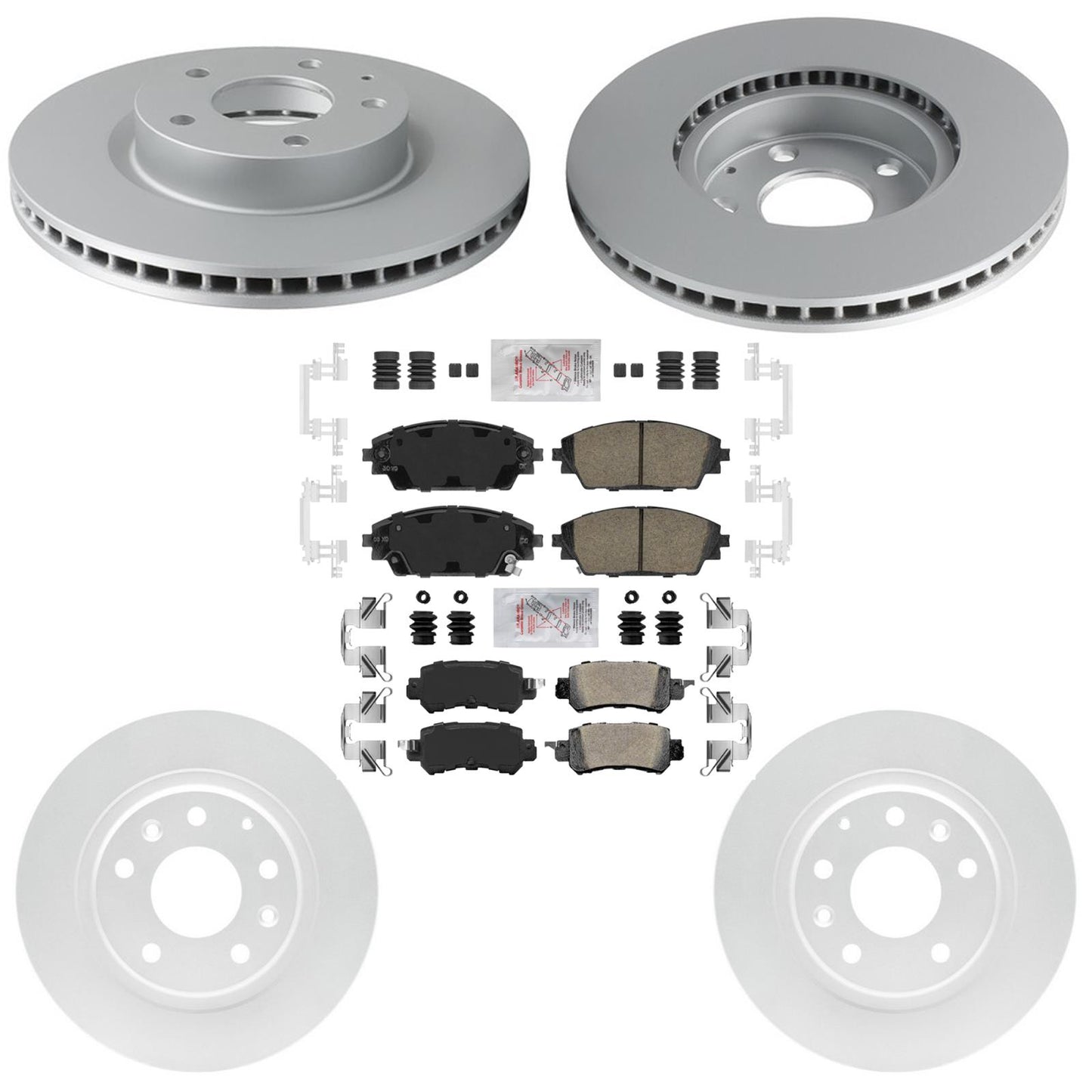 Front Rr Disc Brake Rotors Disc Brake Pads for Mazda CX-3 CX3 All Wheel Dv 16-18 - Photo 1