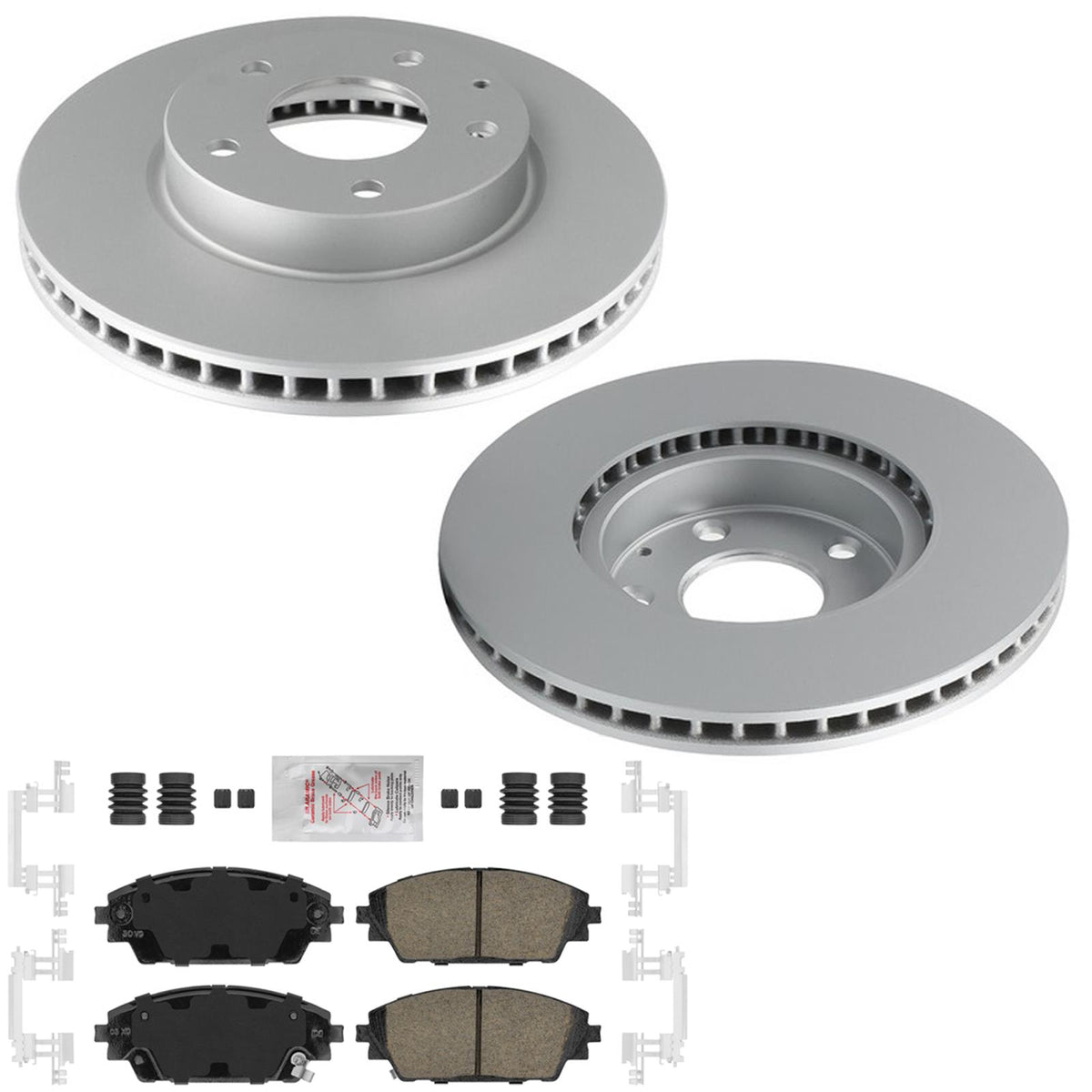 Front Disc Brake Rotors Disc Brake Pads for Mazda CX-3 CX3 Front Wheel Dv 16-18 - Photo 1