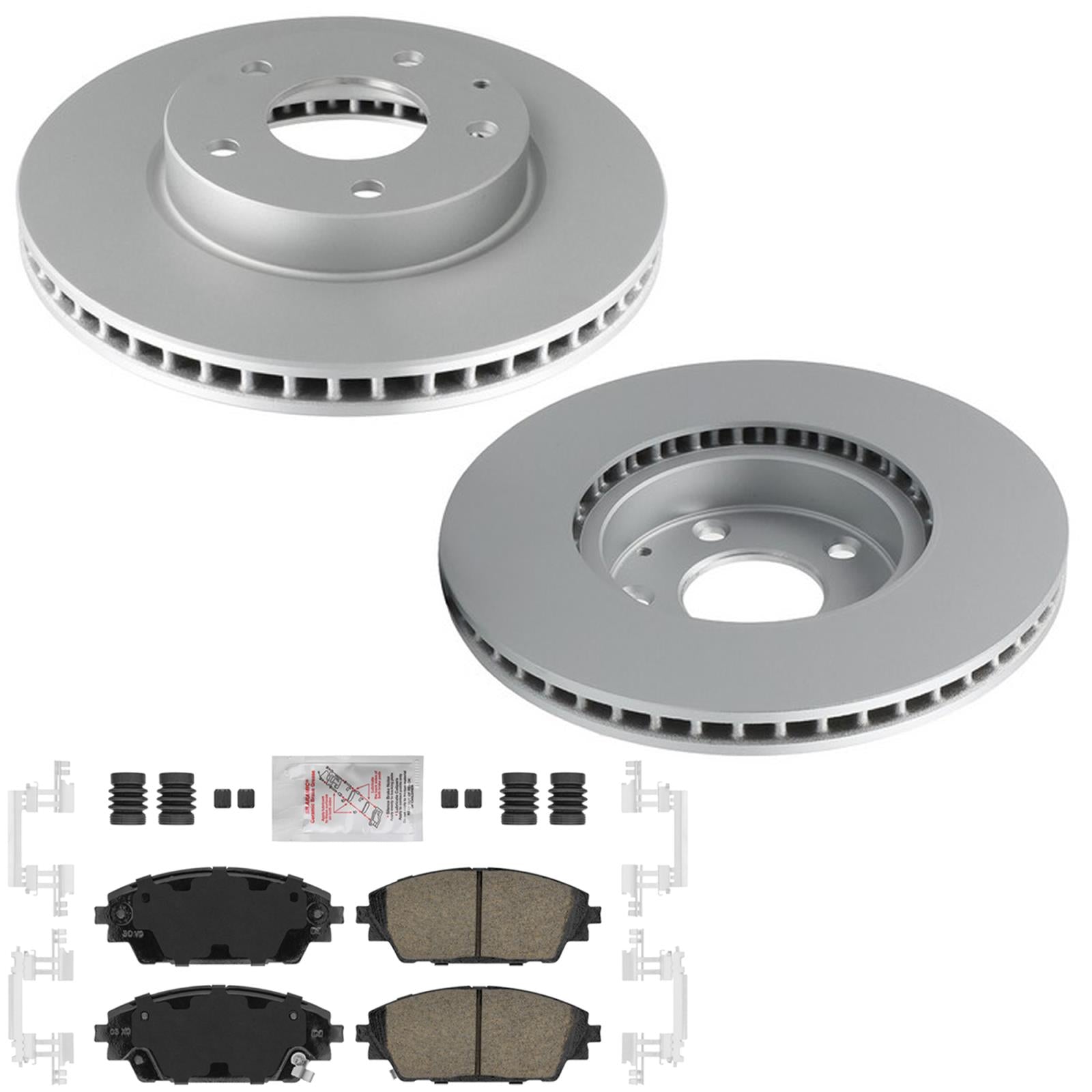 Front Disc Brake Rotors Disc Brake Pads for Mazda CX-3 CX3 Front Wheel Dv 16-18 - Photo 1