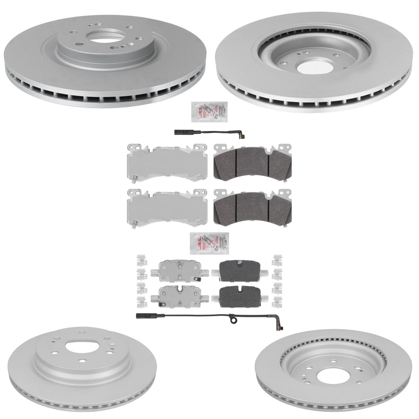Disc Brake Rotors Brake Pads for Chevrolet Tahoe 21-24 Police J55 6 Piston Brem - Photo 1