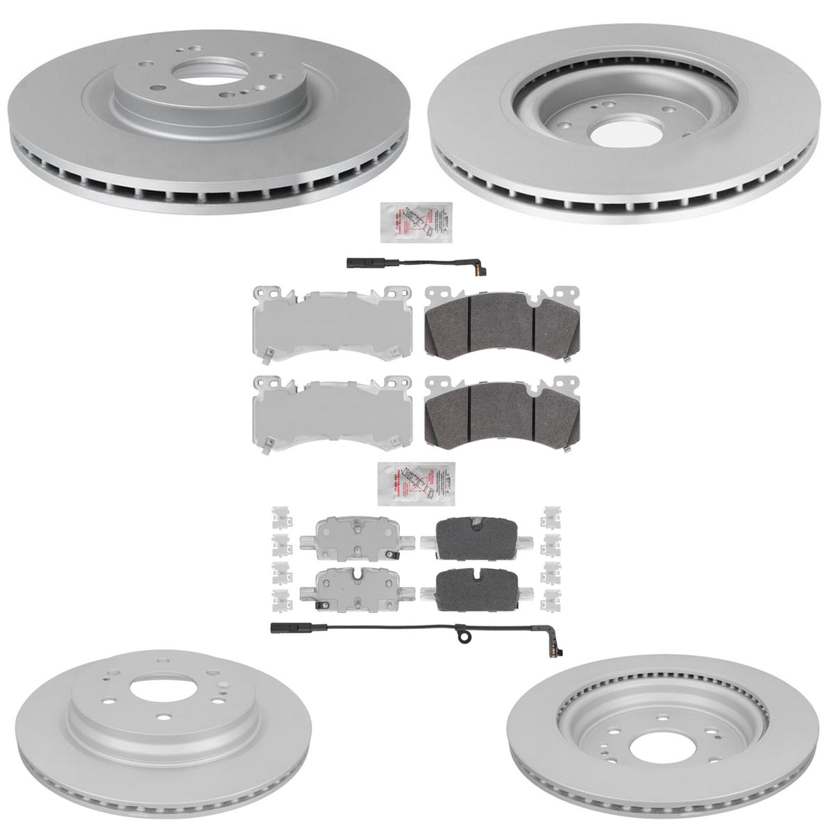 Disc Brake Rotors Brake Pads for Chevrolet Tahoe 21-24 Police J55 6 Piston Brem - Photo 1