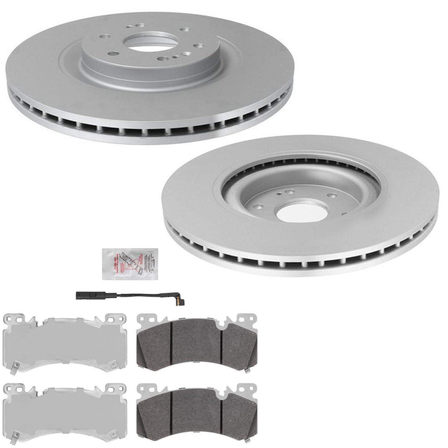F Disc Brake Rotors Brake Pads for Chevrolet Tahoe 21-24 Police J55 6Piston Brem - Photo 1