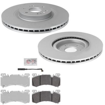 F Disc Brake Rotors Brake Pads for Chevrolet Tahoe 21-24 Police J55 6Piston Brem - Photo 1