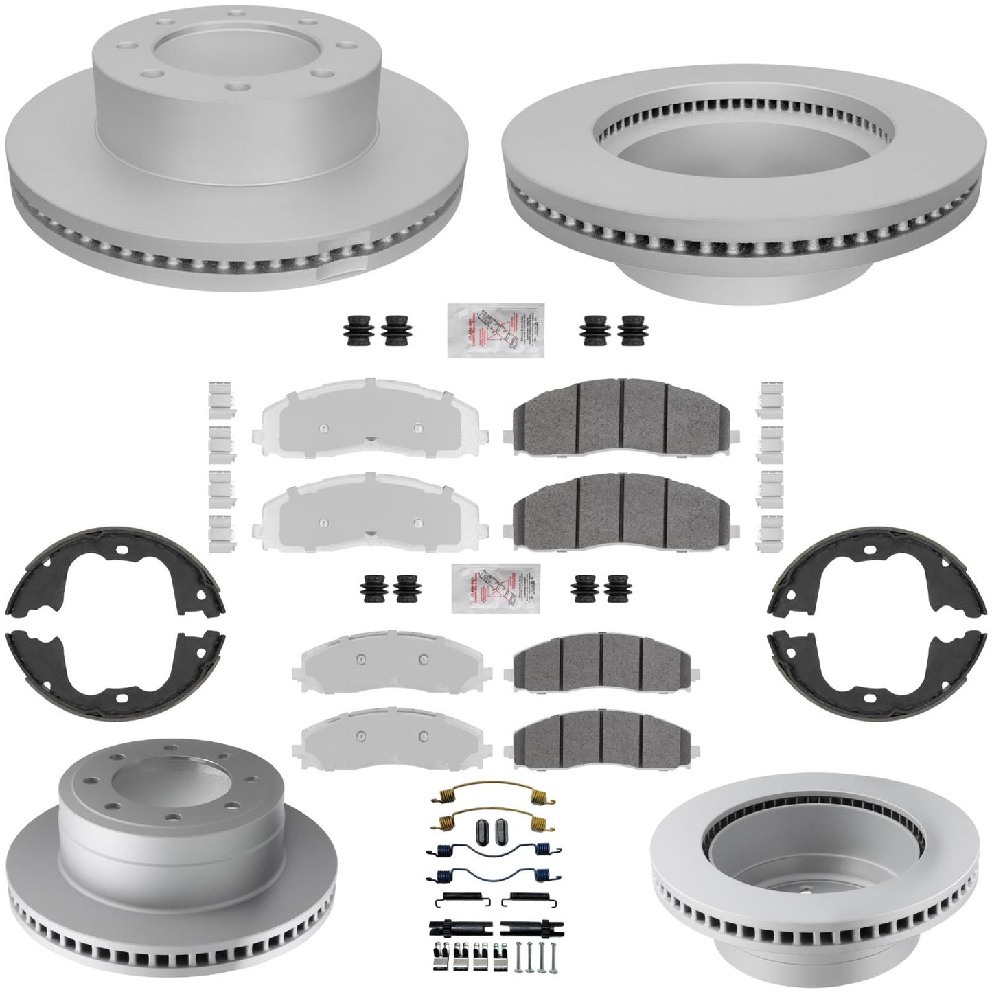 Fleet Duty Disc Brake Rotors Brake Pads for Ford F250 Super Duty 4x4 2023-2026 - Photo 1
