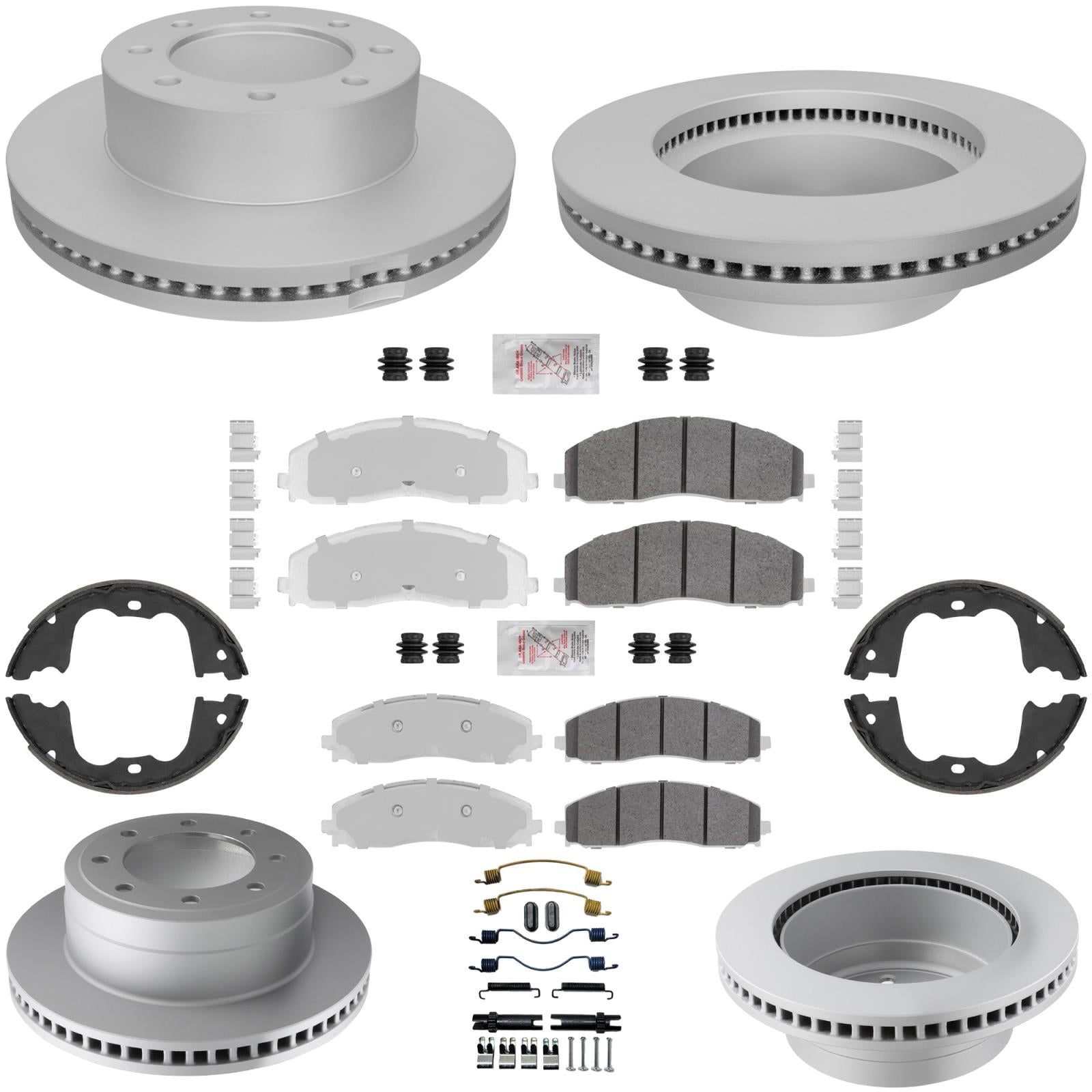 Fleet Duty Disc Brake Rotors Brake Pads for Ford F250 Super Duty 4x4 2023-2026 - Photo 1
