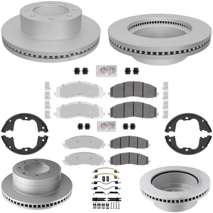 Fleet Duty Disc Brake Rotors Brake Pads for Ford F250 Super Duty 4x4 2023-2026 - Photo 1