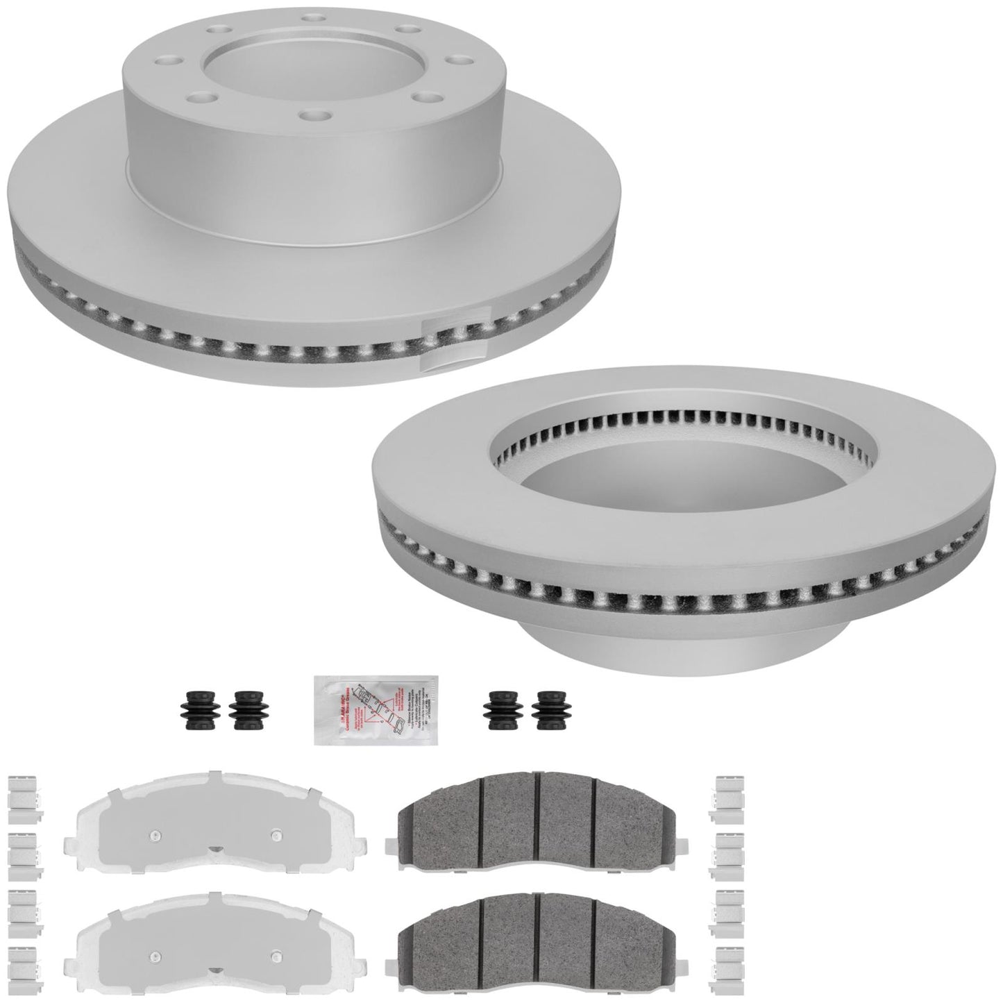 F Fleet Duty Disc Brake Rotors Brake Pads for Ford F250 Super Duty 4x4 2023-2026 - Photo 1