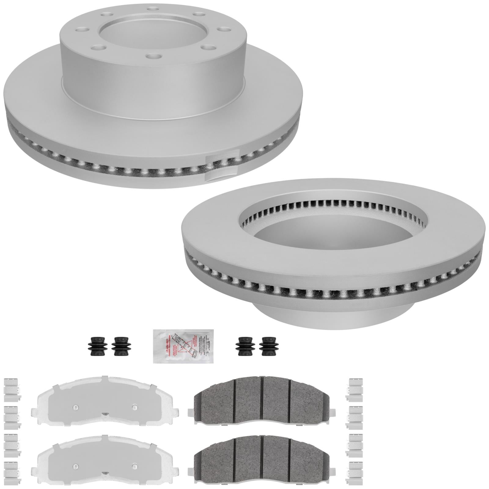 F Fleet Duty Disc Brake Rotors Brake Pads for Ford F250 Super Duty 4x4 2023-2026 - Photo 1
