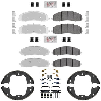 Fleet Duty Galvanized Disc Brake Pads for Ford F250 Super Duty 2023 2024 2026 - Photo 1