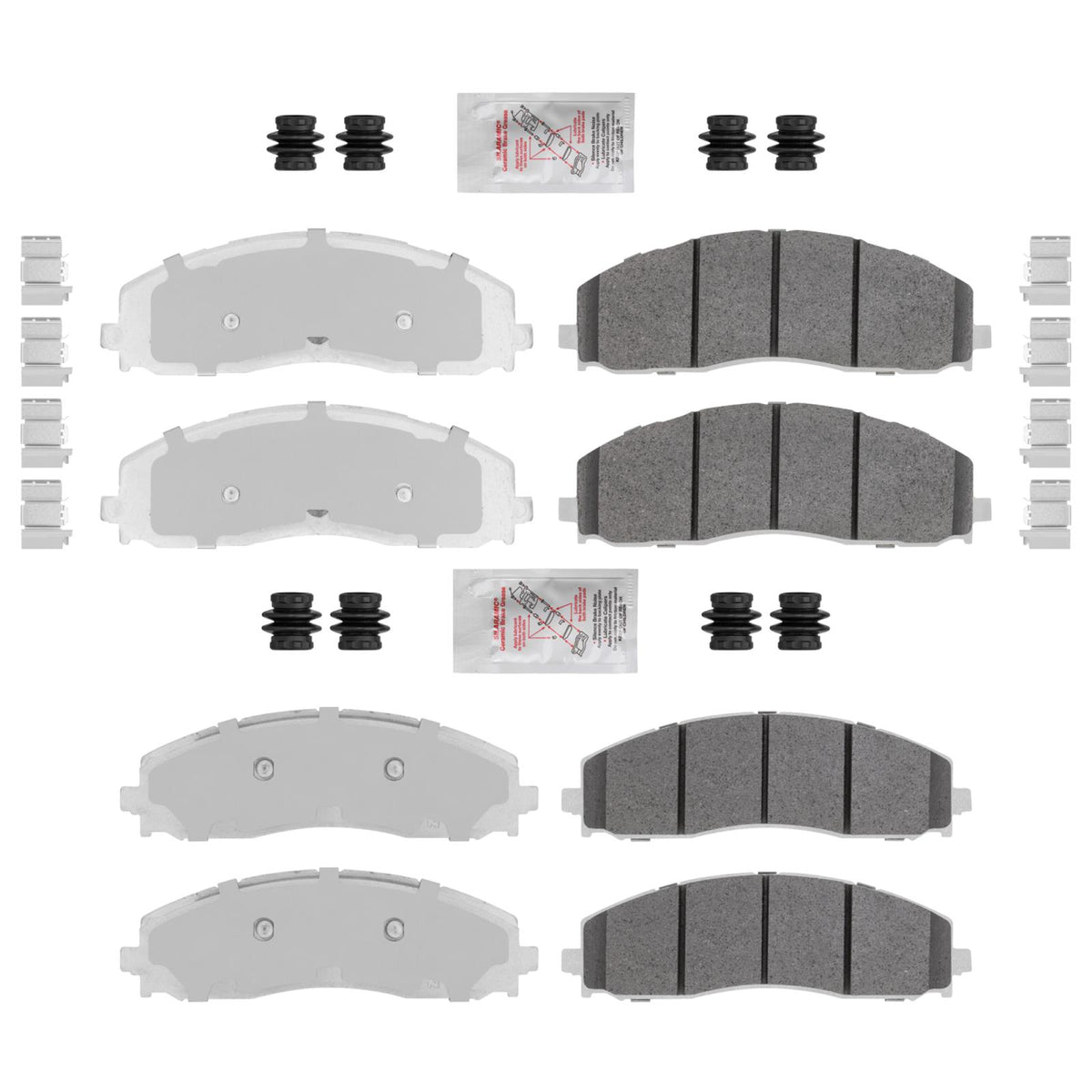 Fleet Duty Galvanized Disc Brake Pads for Ford F250 Super Duty 2023 2024 2026 - Photo 1