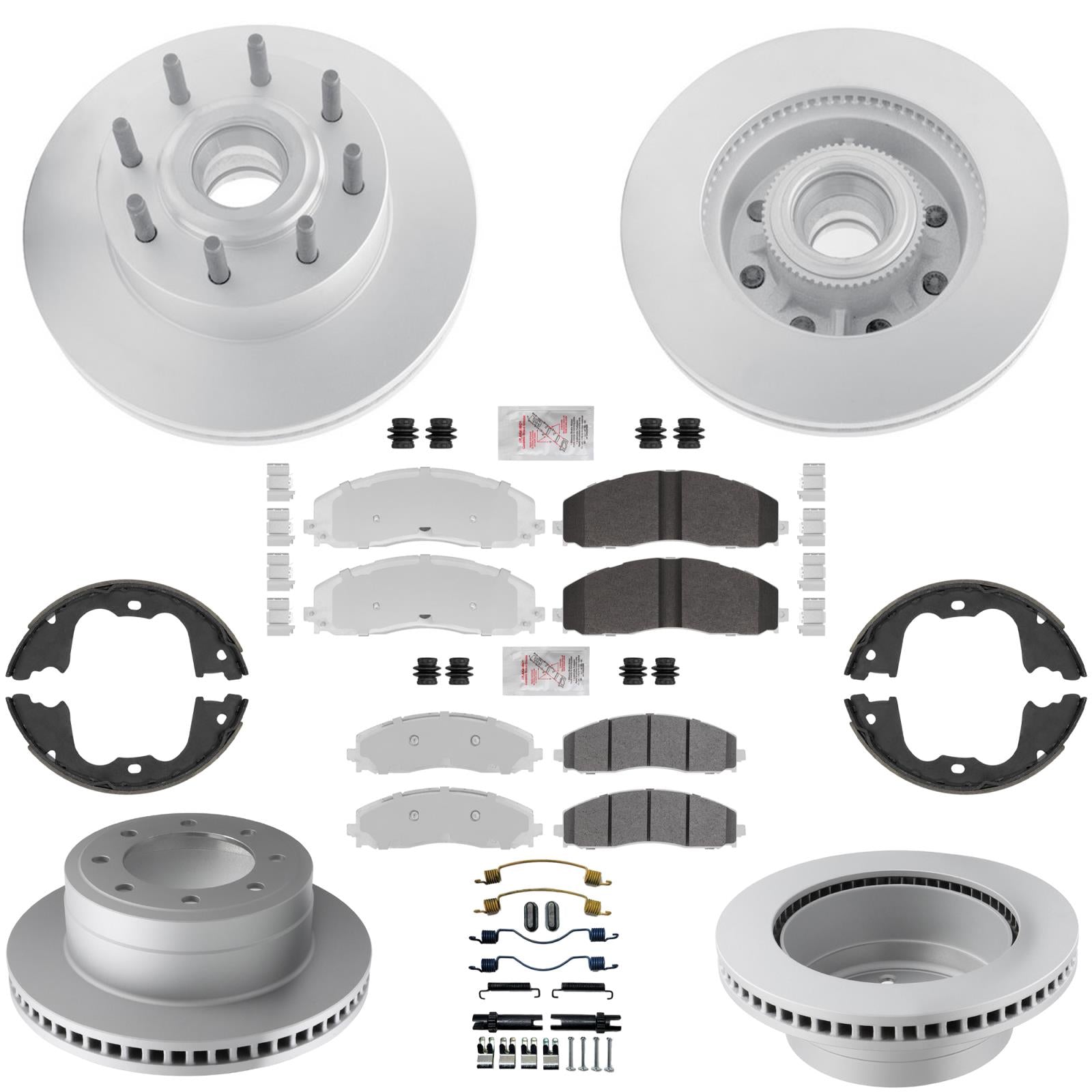 Disc Brake Rotors Brake Pads for Ford F250 Super Duty Rear Wheel Drv 2023-2026 - Photo 1