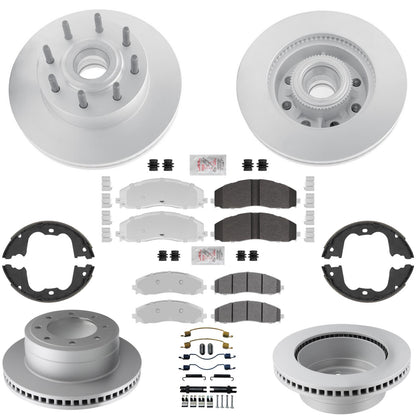 Disc Brake Rotors Brake Pads for Ford F250 Super Duty Rear Wheel Drv 2023-2026 - Photo 1