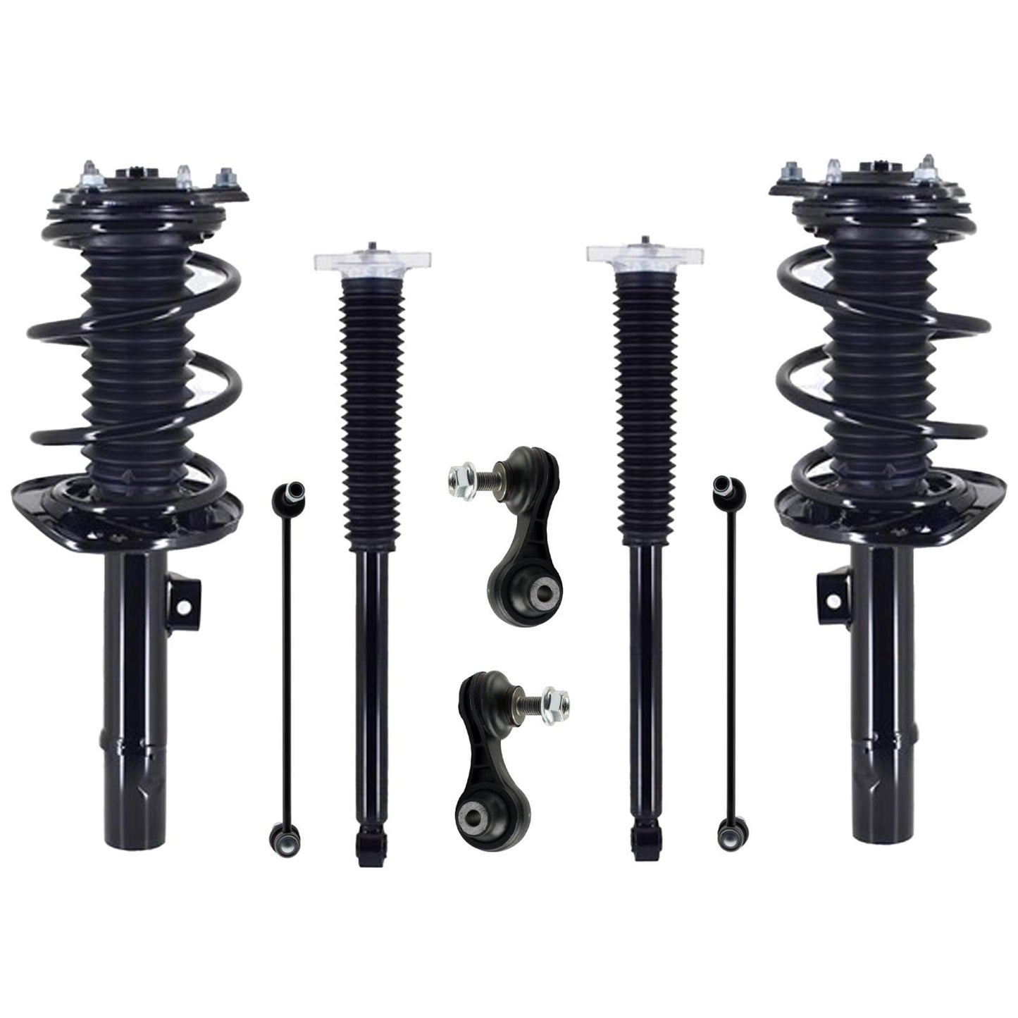 Front Struts Rear Shocks & Sway Bar Links For Honda Civic 2022 2023 2024 2026 - Photo 1