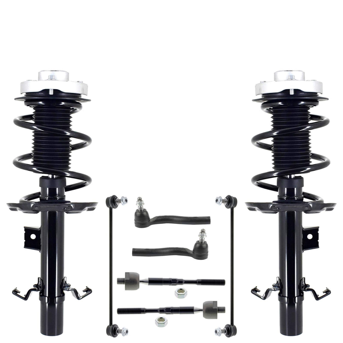 Front Struts W/ Coil Springs Tie Rods & Links For Infiniti QX50 2019 2021 2025 - Photo 1