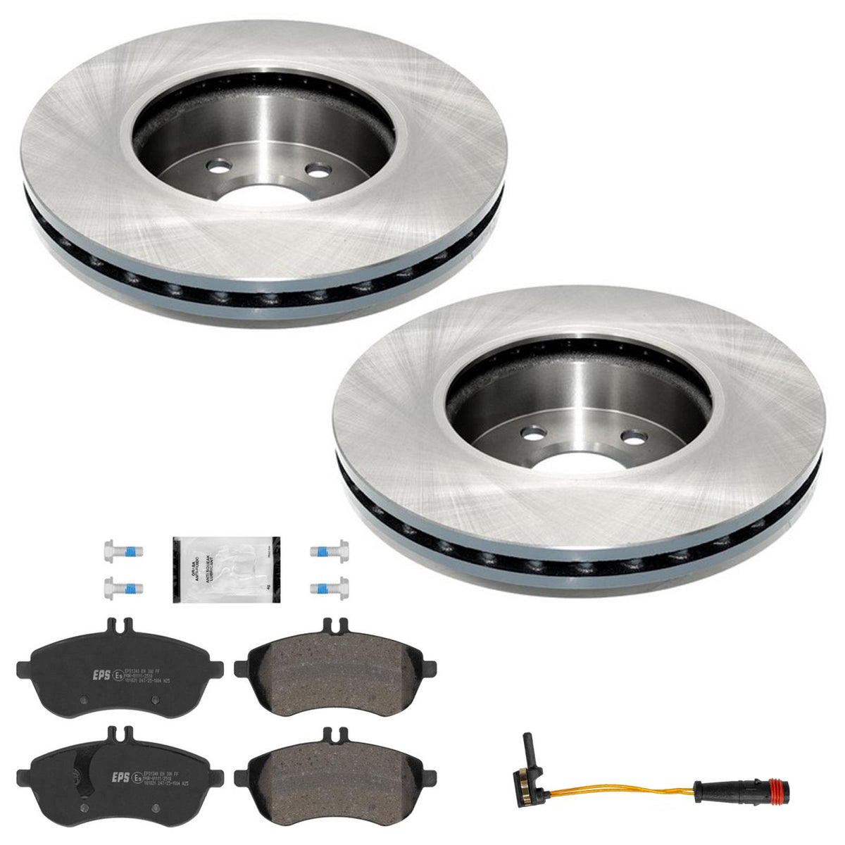 Front Coated Disc Brake Euro Brake Pad for Mercedes Benz C300 Base Model 08-12 - Photo 1