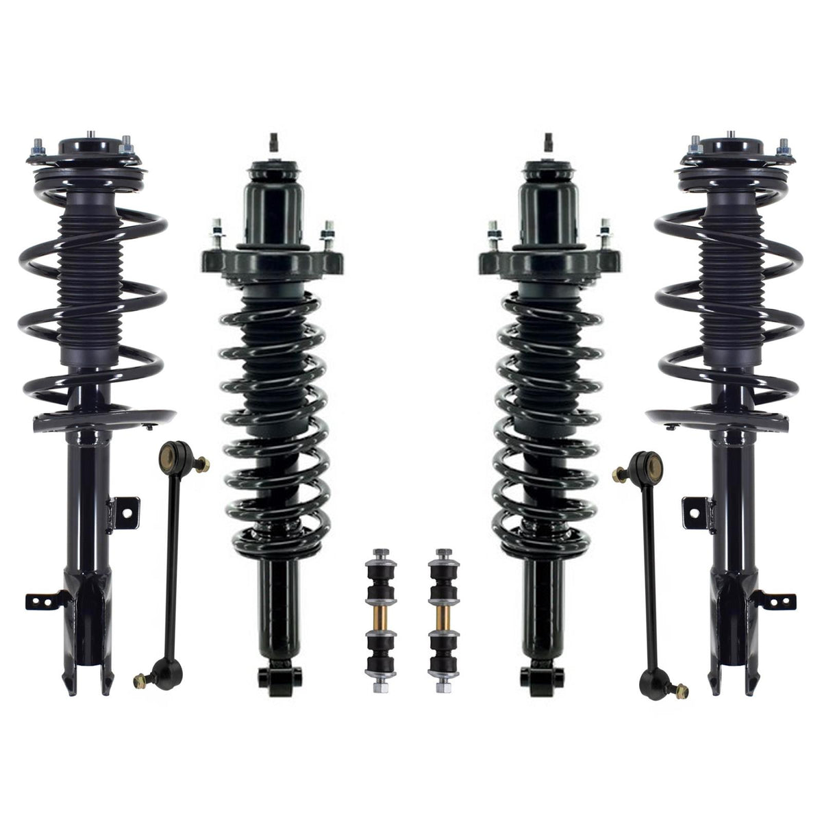 Front & Rear Struts & Links For Jeep Compass 4 Wheel Drive W/ CVT 2011-2017 - Photo 1