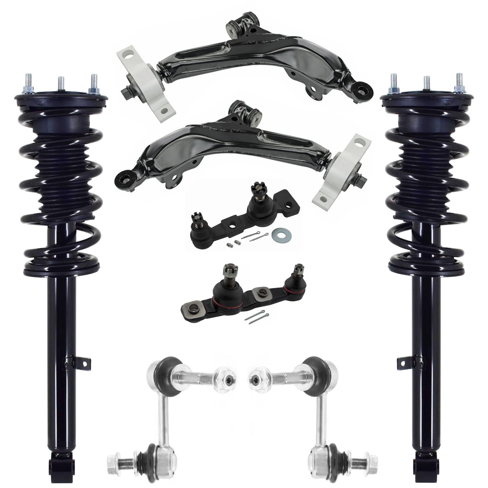 Front Struts Lower Control Arms & Links For IS350 2014-16 Base Rear Wheel Drive - Photo 1
