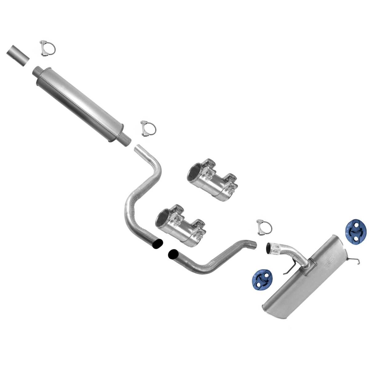 Muffler Resonator Pipe Exhaust System for Pontiac G6 3.5L 2008 2009 2010 - Photo 1